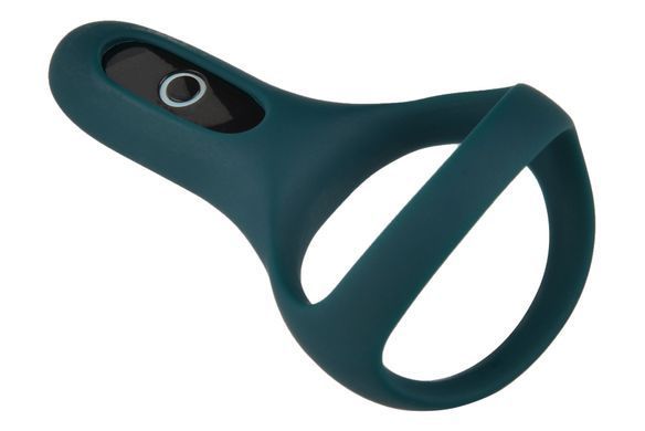 Подвійне ерекційне кільце Fun Town Rise Turquoise, керування зі смартфона, Зелений