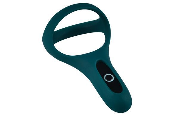 Подвійне ерекційне кільце Fun Town Rise Turquoise, керування зі смартфона, Зелений