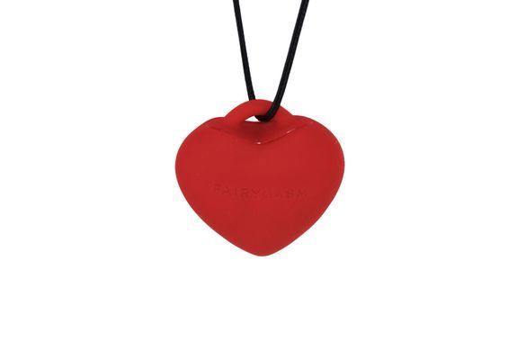 Минивибратор &laquo;Сердечко&raquo; FairyGasm PleasureStone red, 9 режимов, на шнурке