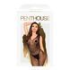 Бодістокінг з візерунком у вигляді крил та метелика Penthouse - Wild catch black S/L, Черный