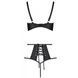 Комплект из эко-кожи: бюстгальтер и трусики с перфорацией Tamaris Set black L/XL &mdash; Passion, Черный