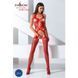 Бодистокинг Passion BS059 red, комбинезон, имитация чулок, Красный