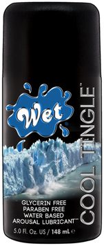 Звужуючий лубрикант з ефектом охолоджуючого поколювання Wet Cool Tingle, 148 мл