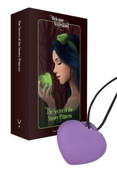 Минивибратор &laquo;Сердечко&raquo; FairyGasm PleasureStone violet, 9 режимов, на шнурке