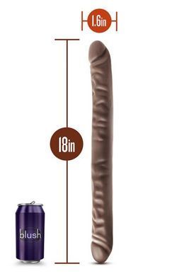 Двойной фаллоимитатор DR SKIN 18INCH CHOCOLATE