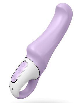 Мощный вибратор Satisfyer Vibes Charming Smile с гибким стволом, литой силикон, Фіолетовий