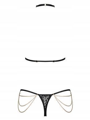 Комплект с цепочками Obsessive Pantheria 2-pcs set black S/M