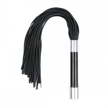 Плеть Easy Toys Long&nbsp;Flogger&nbsp;With&nbsp;Metal&nbsp;Grip, Черный
