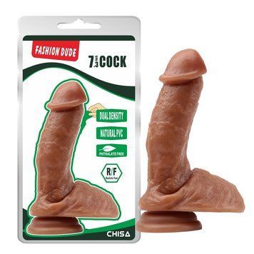 Фалоімітатор коричневий Chisa Fashion Dude 7.3 Cock