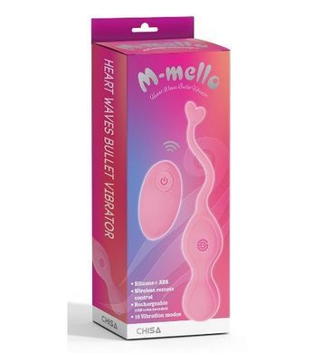 Виброяйцо с дистанционным пультом управления Chisa M-mello, розовое