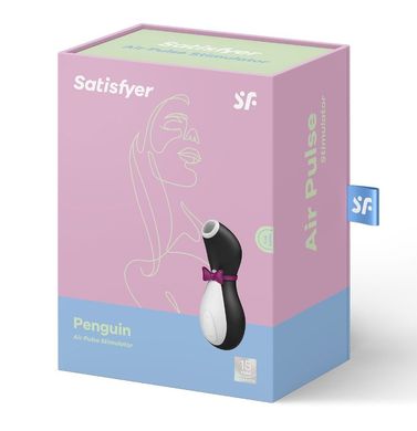 Вакуумний кліторальний стимулятор Satisfyer Penguin Next Generation, Черный/белый