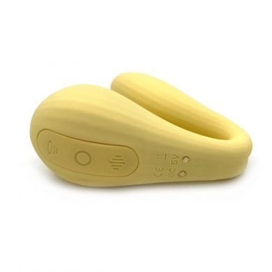 Вакуумний вагінально-кліторальний стимулятор Magic Motion Bobi Yellow, керування зі смартфона, Жовтий