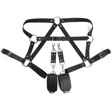 Бондажный набор Art of Sex - Bondage set Anasteisha, черный, L-2XL