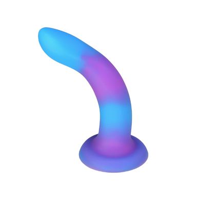 Светящийся в темноте фаллоимитатор ADDICTION Rave 8″ Glow in the Dark Dildo Blue Purple, 20,3 см