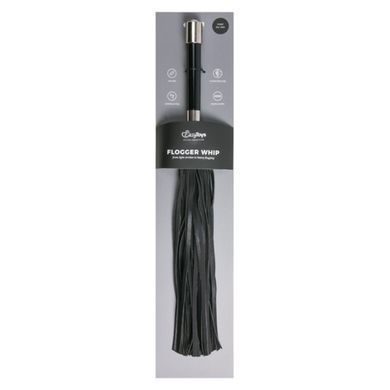 Плеть Easy Toys Long&nbsp;Flogger&nbsp;With&nbsp;Metal&nbsp;Grip, Черный