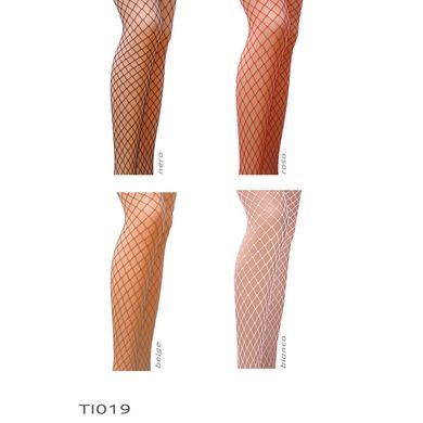 Колготки в сеточку без выделенных трусиков Passion TI019 nero 1/2 (fishnet) типа Кабаретка, Черный