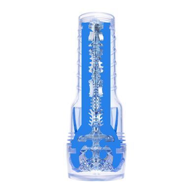 Мастурбатор Fleshlight Turbo Core Blue Ice, оральний секс (глибоке горло), Прозрачный