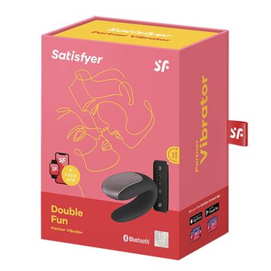 Смартвібратор для пар Satisfyer Double Fun (Black) з пультом ДК