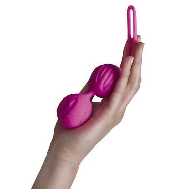 Вагинальные шарики Adrien Lastic Geisha Lastic Balls BIG Magenta (L), диаметр 4см, вес 90гр, Пурпурно-красный