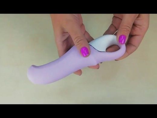 Мощный вибратор Satisfyer Vibes Charming Smile с гибким стволом, литой силикон, 12 режимов работы, Сиреневый