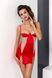 Сорочка приталенная с чашечками LORAINE CHEMISE red S/M - Passion Exclusive, трусики, Красный