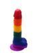 Райдужний фалоімітатор на присосці Dream toys Colourful Love Rainbow Dildo, 20 см х 3.8 см
