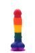 Райдужний фалоімітатор на присосці Dream toys Colourful Love Rainbow Dildo, 20 см х 3.8 см
