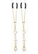 Зажимы на соски з бусинами Tweezers With Pearls Taboom