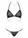 Комплект с цепочками Obsessive Pantheria 2-pcs set black S/M