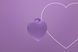 Минивибратор &laquo;Сердечко&raquo; FairyGasm PleasureStone violet, 9 режимов, на шнурке