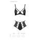 Комплект из эко-кожи: бюстгальтер и трусики с перфорацией Tamaris Set black S/M &mdash; Passion, Черный