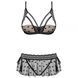 Комплект Obsessive Heartia set 3-pcs black S / M