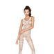 Бодистокинг Passion BS045 white, комбинезон, имитация чулок и боди