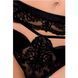 Комплект белья TONYA SET black S/M - Passion Exclusive: трусики, лиф, пояс для чулок, Черный