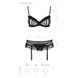 Сексуальний комплект з поясом для панчіх LOVELIA SET black XXL/XXXL - Passion