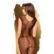 Бодістокінг з візерунком у вигляді крил та метелика Penthouse - Wild catch black XL, Черный