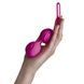 Вагинальные шарики Adrien Lastic Geisha Lastic Balls BIG Magenta (L), диаметр 4см, вес 90гр, Пурпурно-красный
