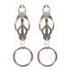 Зажимы-бабочки с кольцом Butterfly Clamps With Ring, серебристые Taboom