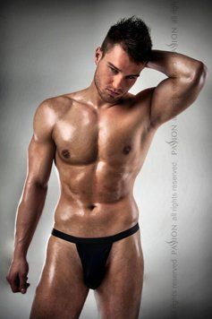 Чоловічі стрінги Passion 005 THONG black L/XL, Черный