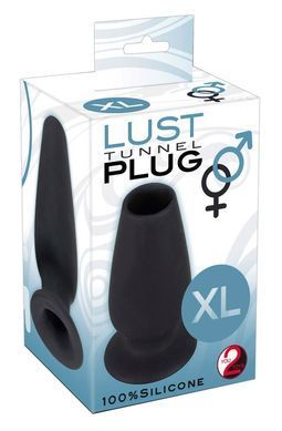 Анальна пробка розширювач-тунель You2Toys, чорна, XL