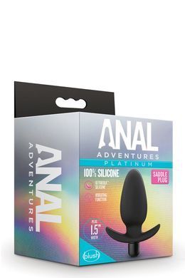 Анальна&nbsp;пробка з вібрацією&nbsp;Blush Anal&nbsp;Adventures&nbsp;Platinum&nbsp;Saddle&nbsp;Plug