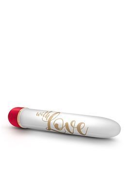 Вібратор Дамський пальчик Blush Love, біло-червоний, 14.5 х 2.5 см