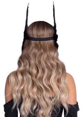 Leg Avenue Feather headband Black
