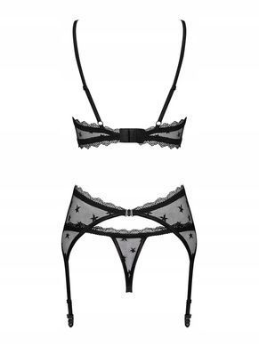 Сексуальний комплект Obsessive Astralya 3-pcs set black S/M