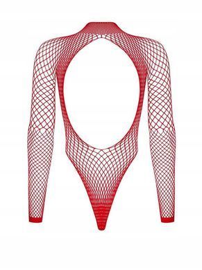 Боді Obsessive B126 teddy red S/M/L