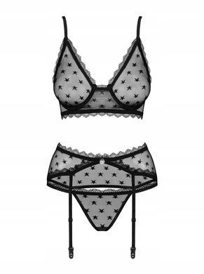 Сексуальний комплект Obsessive Astralya 3-pcs set black S/M