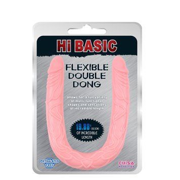 Двойной&nbsp;фаллоимитатор&nbsp;Chisa HI&nbsp;BASIC&nbsp;Flesh