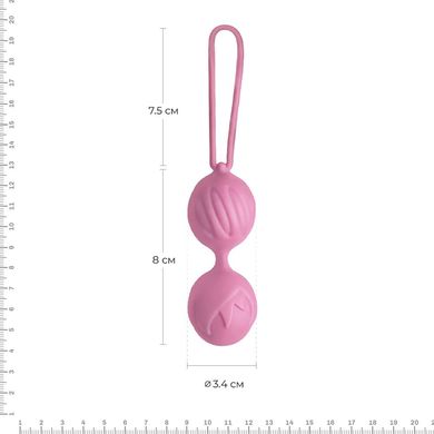 Вагінальні кульки Adrien Lastic Geisha Lastic Balls Mini Pink (S), діаметр 3,4 см, вага 85 гр, Рожевий