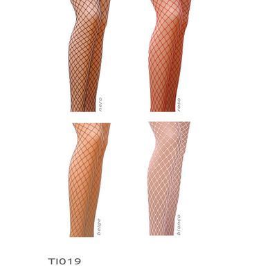 Колготки в сеточку без выделенных трусиков Passion TI019 nero 3/4 (fishnet) типа Кабаретка, Черный