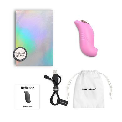 Вакуумний кліторальний стимулятор Love To Love BELIEVE R &ndash; PINK PASSION